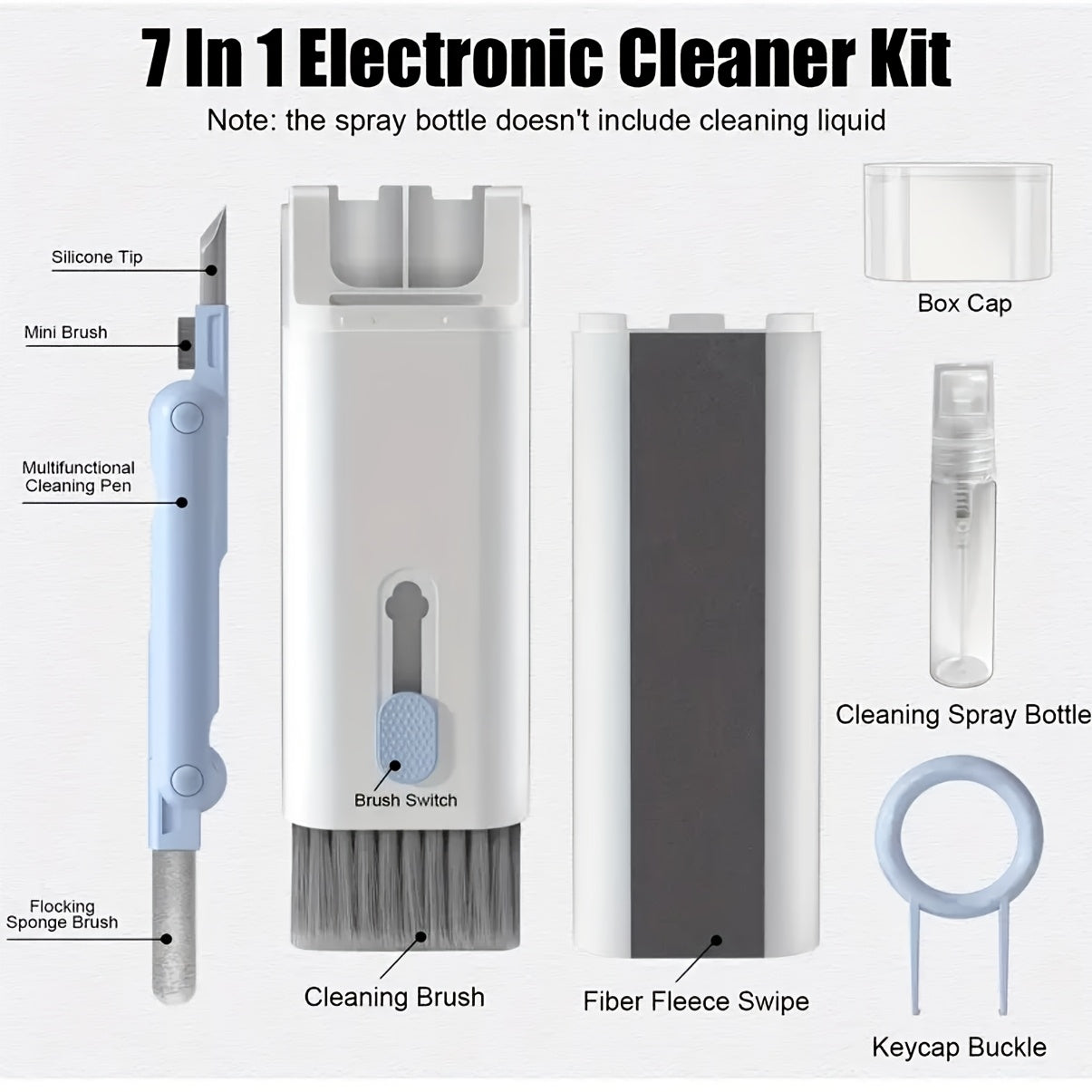 7 in 1 Computer Keyboard Cleaning Brush kit Set