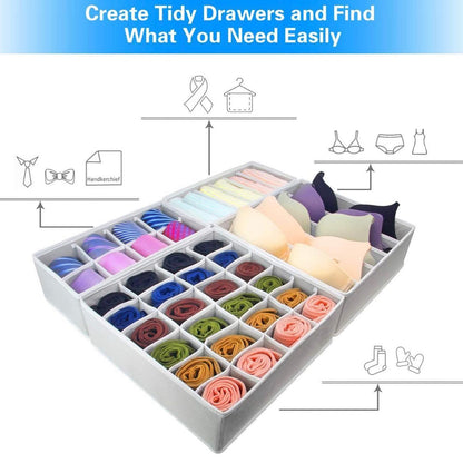 Foldable Storage Drawer Organizer